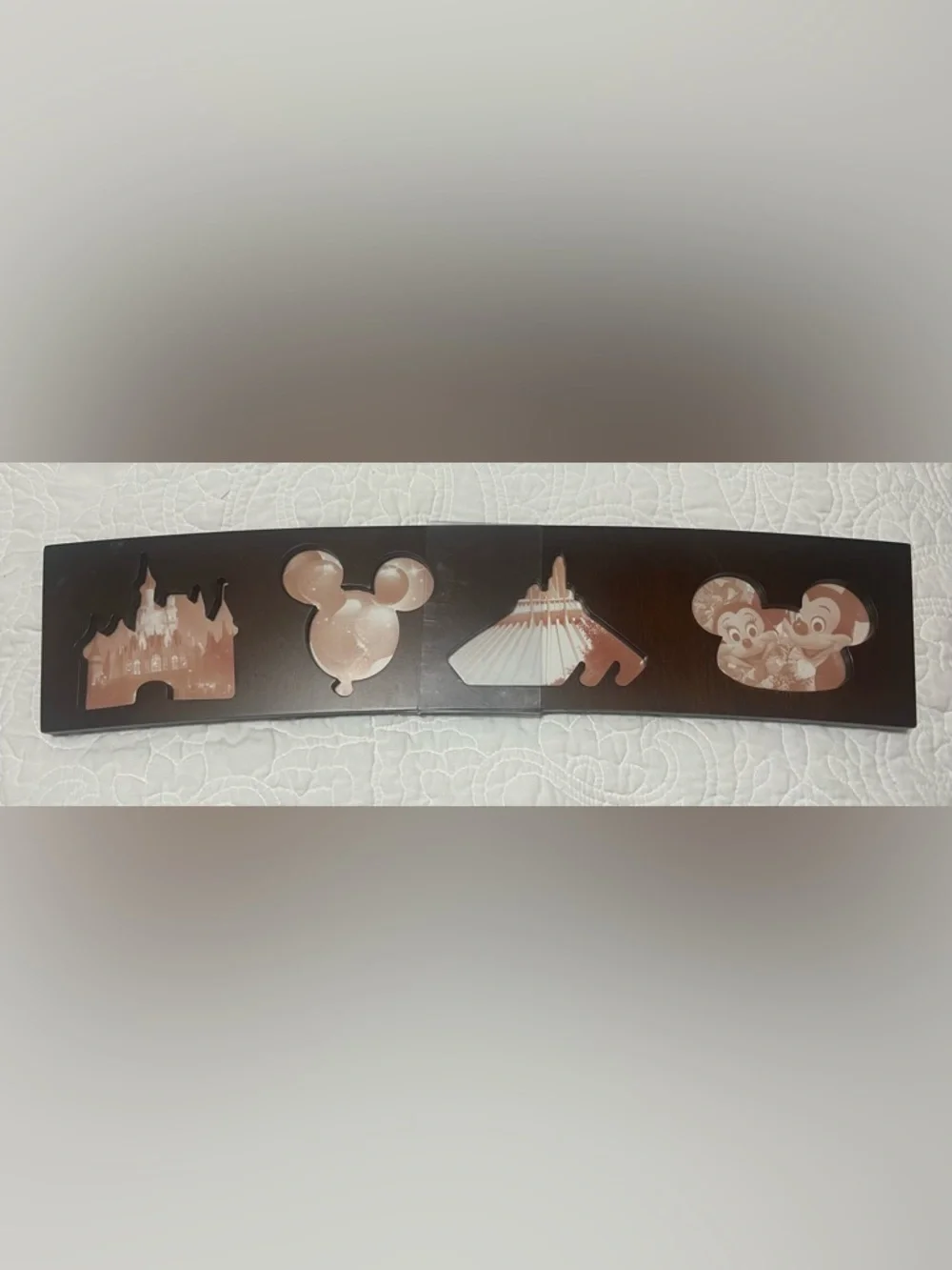 Disney WOOD Photo Frame - Park Icons Collage -